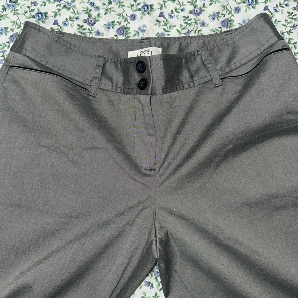Loft by Ann Tayler Grey Pants